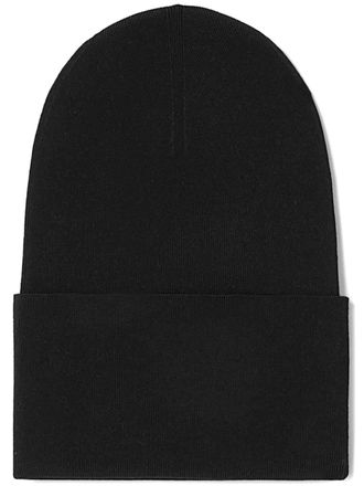 Jil Sander turn-up fine-knit beanie - men - Viscose/Polyester - One Size - Black