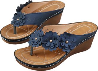 Generic Womens Orthopedic Wedge Sandals, Comfortable Lightweight Memory Foam Platform Shoes, Slip On Dressy Summer Comfortable Slides Sandals