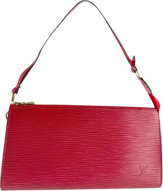 Louis Vuitton Castilian Red Epi Leather Pochette Pouch (Pre-Owned)
