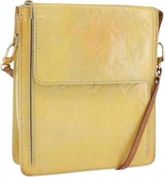 Louis Vuitton Pre-owned Vintage Accessory Pouch - Dames - Vintage Schoudertas - Geel - ONE Size - Leer - Vintage