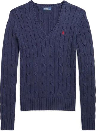 Polo Ralph Lauren Truien - Dames - V-hals truien - Blauw - XS - Truien & Vesten