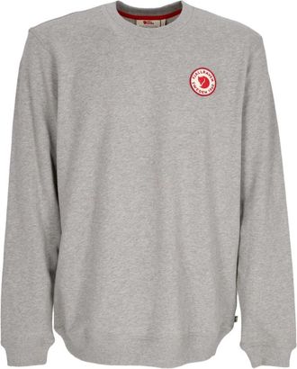 Fj&auml;llr&auml;ven 1960 Logo Crewneck Sweatshirt Grijs - Heren - Sweatshirts - Grijs - M - Katoen - Hoodies & sweatvesten