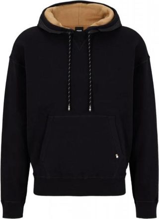 HUGO BOSS Lopaolo Knit Hoodie - Heren - Hoodies - Zwart - XL - Katoen - Hoodies & sweatvesten