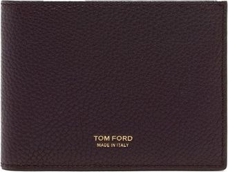 Tom Ford SOFT GRAIN T LINE BIFOLD WALLET Size: OS, colour: OXBLOOD