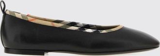 Burberry Ballerina Robin in pelle dagnello con motivo Vintage Check