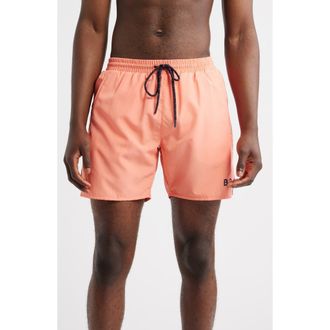 BOSS Starfish Volley Swim Trunks in Bright Pink at Nordstrom Rack, Size Large