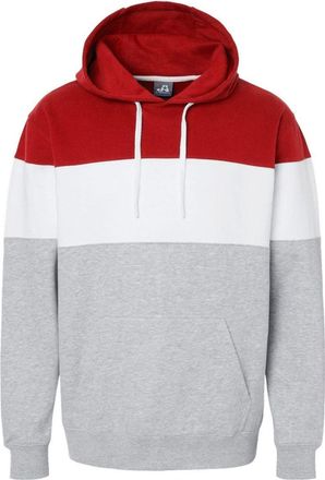 J. America Varsity Fleece Colorblocked Hooded Sweatshirt