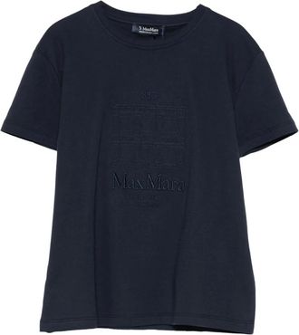 Max Mara Tops, Dames, Blauw, L, Katoen, S T-shirt