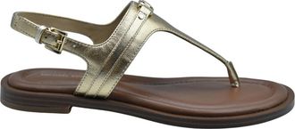 Michael Kors Mandy Sandal - Dames - Sandalen - Geel - 39 EU - Leer - Schoenen