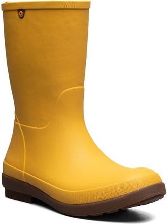 Bogs Amanda II Waterproof Rain Boot in Mustard at Nordstrom, Size 11