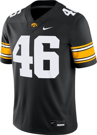 Nike George Kittle Iowa Mens Nike Mens Dri-FIT College Game Jersey in Black | NC2F08AOCP7-BD0