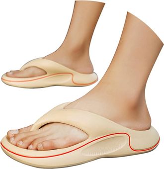 Generic 2026 Mens Slippers Oomega Thong Sandal Womens Shoes (Khaki, 7-8)