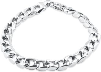 Pompeii3 Mens Curb Link 14k Gold (46gram) or Platinum (74gram) 9.5mm Bracelet 8