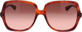Chlo&eacute; Zonnebril met vierkant montuur - Dames - Accessoires - Bruin - Maat: ONE Size