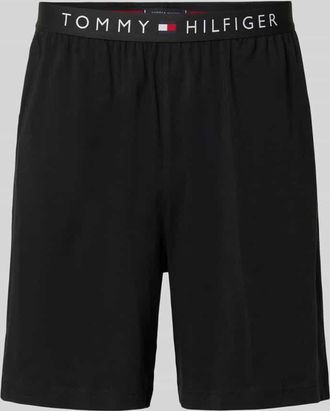 Tommy Hilfiger Regular Fit Sweatshorts aus Baumwoll-Mix in Black, Gr&ouml;&szlig;e XXL