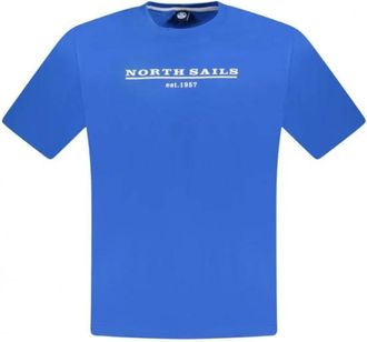 North Sails Short Sleeve Logo T-Shirt - Heren - T-shirts - Blauw - 3XL - Katoen - Tops