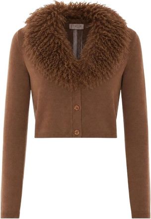 Twinset Cardigans - Dames - Vesten - Bruin - S - Truien & Vesten
