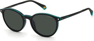 Polaroid Ovale Zonnebril - unisex - Zonnebrillen - Zwart - 52 MM - Accessoires
