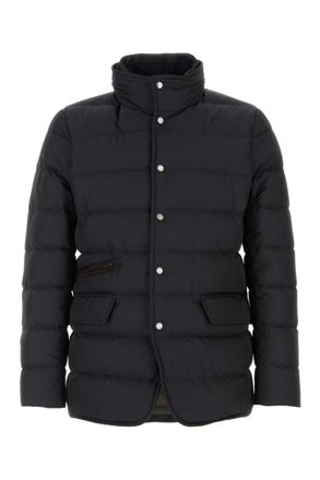 Moorer Blue Quilted Down Jacket
