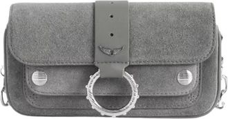 Zadig&Voltaire Kate Wallet Suede - - Bags - Donna - Grigio - ONE SIZE