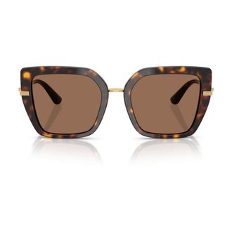Dolce & Gabbana Sunglasses, unisex, Brown, Size: 53 MM Oversized Square Sunglasses