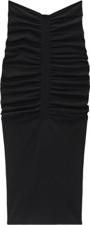 Alexander Wang Ruched Maxi Skirt - Womens - Polyamide/Polyester/Cupro/Elastane