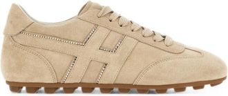 Hogan Beige Logo Sneakers