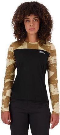 Mons Royale Diversion Merino Long-Sleeve Bike Jersey - Womens in Mr Grunge/black at Nordstrom, Size Small