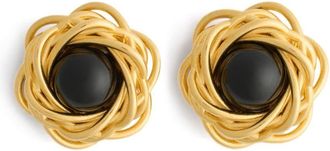 Patou Nest earrings - women - Gold Plated Brass/Resin - One Size