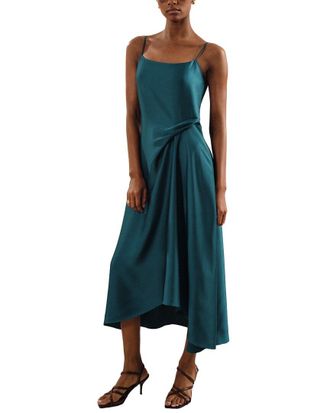 Reiss Zoey Drape Occasion Slip Dress