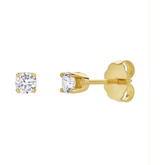 LuvMyJewelry Seraph 0.2 Ct TW Lab Grown Round Diamond Studs 14K Gold Earrings in 14K Yellow Gold at Nordstrom