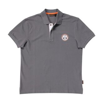 Napapijri Polo Shirts, male, Gray, Size: M E-Clanis SS Polo