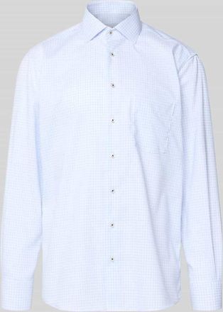 Eterna Regular Fit Business-Hemd aus Baumwolle mit Kentkragen in Bleu, Gr&ouml;&szlig;e 39