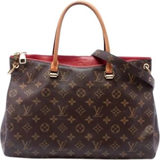 Louis Vuitton Pre-owned Pallas Tote Bag - Dames - Vintage Shopper - Bruin - ONE Size - Leer - Vintage