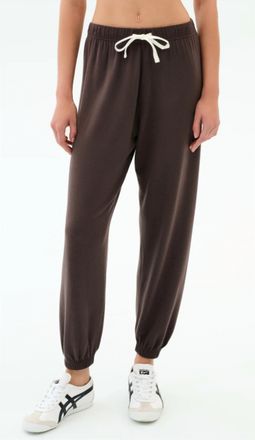 SPLITS59 Andie Fleece Sweatpant In Dark Chocolate