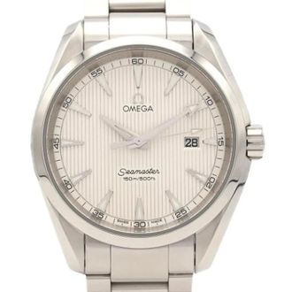 Omega Pre-owned Seamaster Aqua Terra - Heren - Pre-owned - Grijs - Maat: ONE Size