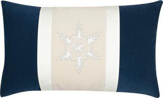 Elaine Smith Tradition Midnight Indoor & Outdoor Woven Accent Holiday Pillow at Nordstrom, Size 12X20