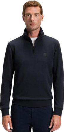 HUGO BOSS Heren, Sweatshirts & Hoodies, Blauw, Maat: 6XL Katoen