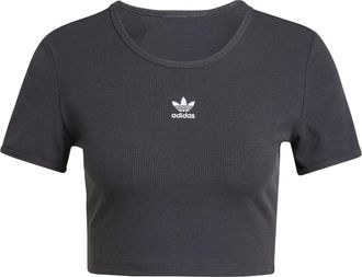 adidas (WMNS) adidas Essentials Rib T-shirt Black IY9664