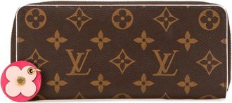 Louis Vuitton Brown Pink Pvc Leather Long Wallet (Bi-Fold) (Pre-Owned)