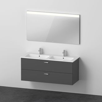 Duravit Duravit - Xbase, Juego De Muebles De Pared, Con Espejo Led, Lavabo