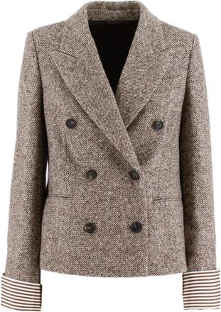 Brunello Cucinelli Mujer, Chaquetas, Marrón, Talla: S