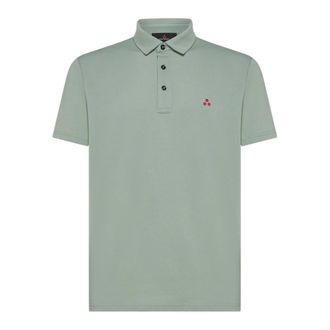 Peuterey Polo Shirts, male, Green, Size: M Green Polo Shirt Mezzola 02
