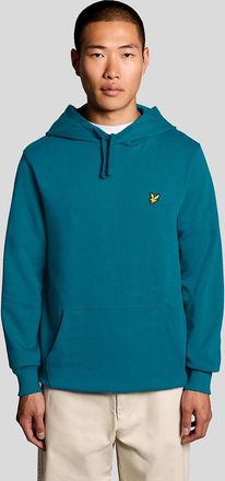 Lyle & Scott Lyle And Scott Mens Loopback Cotton Hoodie - Blue - Size: 42