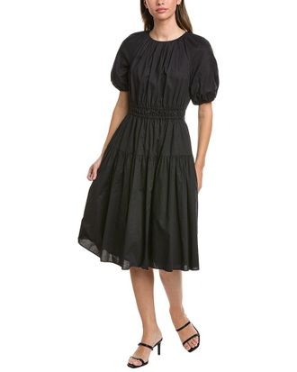 Brooks Brothers Poplin Smocked Dress