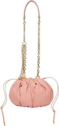 Chlo&eacute; Beige Plisse Medium Shoulder Bag