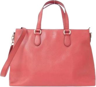 Gucci Pre-owned Vintage Handtas - Dames - Vintage Handtas - Rood - ONE Size - Leer - Vintage
