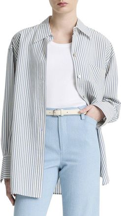 Vince Furrow Stripe Button Down Shirt