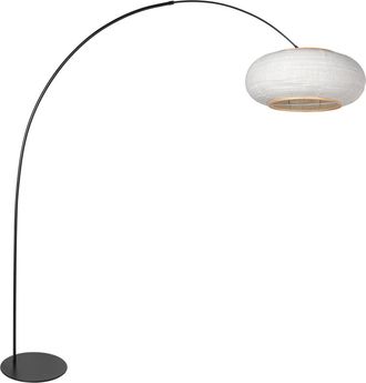 Steinhauer L&aacute;mpara De Pie - Negro - Curve - Lino Metal - L&aacute;mpara De Arco