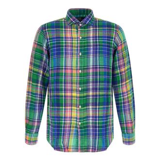Polo Ralph Lauren Checked Linen Shirt - male - Polo Ralph Lauren - Casual Shirts - Multicolor - 2XL - Shirts